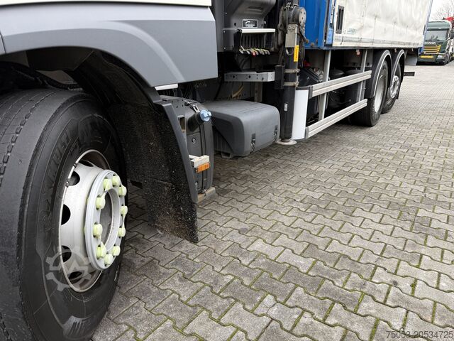 Platós teherautó Daf XF480 6X2*4 Kran Hiab X-HiDuo 188