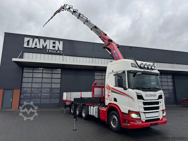 Vrachtwagen met kraan Scania R 500 8x4 HMF 5020-K6 + JIB FJ 1000-K5