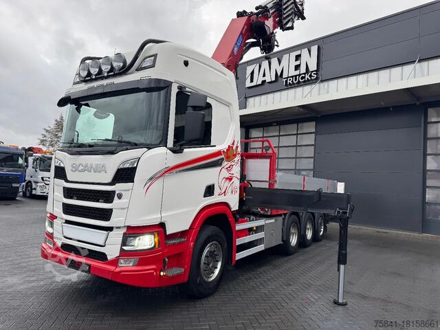 Vrachtwagen met kraan Scania R 500 8x4 HMF 5020-K6 + JIB FJ 1000-K5