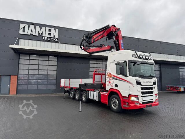 Vrachtwagen met kraan Scania R 500 8x4 HMF 5020-K6 + JIB FJ 1000-K5
