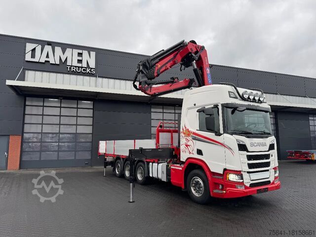 Vrachtwagen met kraan Scania R 500 8x4 HMF 5020-K6 + JIB FJ 1000-K5