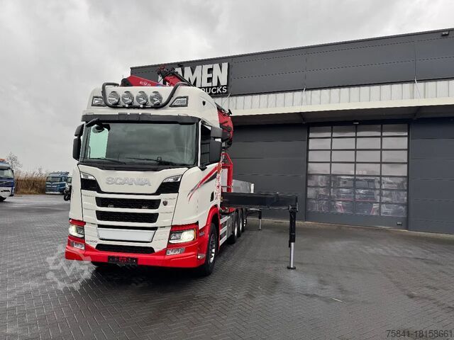 Vrachtwagen met kraan Scania R 500 8x4 HMF 5020-K6 + JIB FJ 1000-K5