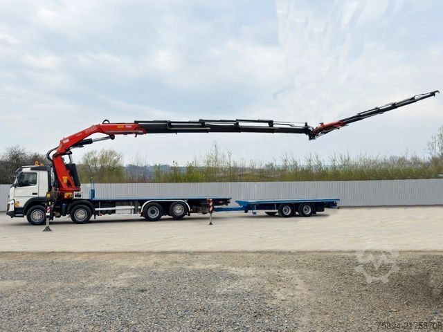 Macara montată pe camion VOLVO FMX 460 * KRAN +JIB+ FUNK + Anhänger! 6x4 * TOP