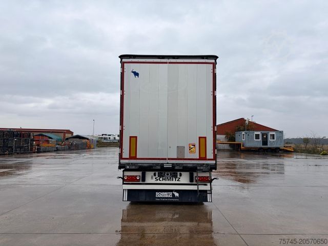 Brandalı açık yarı römork SCHMITZ CARGOBULL SCB S3T * POWER CURTAIN * LIFT ACHSE
