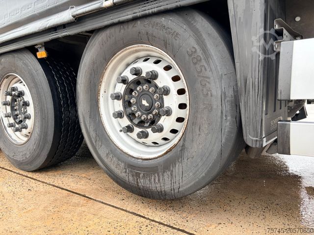 Brandalı açık yarı römork SCHMITZ CARGOBULL SCB S3T * POWER CURTAIN * LIFT ACHSE