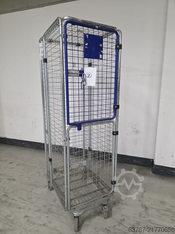 κινούμενο κοντέινερ, τροχήλατο καλάθι με πλέγμα, τροχήλατο καρότσι Wanzl - Rollbehälter Anti Diebstahl - nestbar - 1.900 x 780 x 600 mm