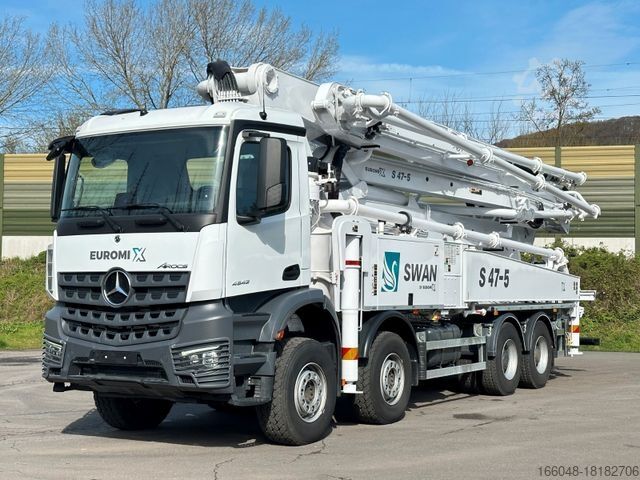 Betonmixer vrachtwagen MERCEDES-BENZ Arocs 5 4542 8x4 SWAN TSP 47-5 160RZ ( 47m )
