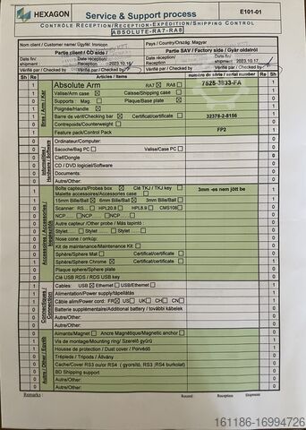 Coördinaten meetmachine Hexagon Romer Absolute RA-7525