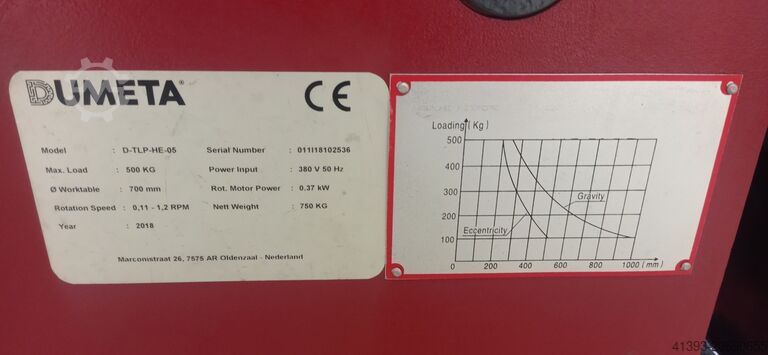 Stół spawalniczy, stół obrotowy do spawania Dumeta D-TLP-HE-05