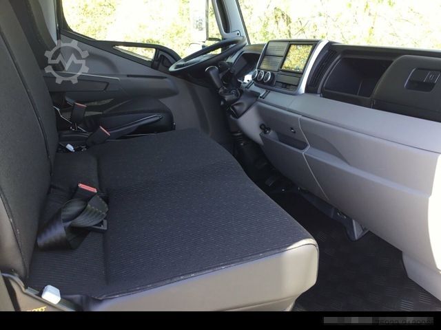 Kiepwagen bestelauto MITSUBISHI Canter 3C15 Hinterkipper mit Staubox AHK3,5/grau