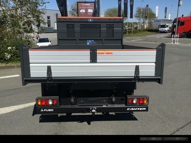 Kiepwagen bestelauto MITSUBISHI Canter 3C15 Hinterkipper mit Staubox AHK3,5/grau