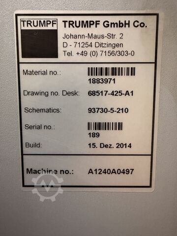 μηχανή κοπής με λέιζερ TRUMPF TruLaser 3040 (L32)