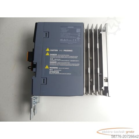 Componente Siemens Siemens Sinamics S210 6SL3210-5HB10-4UF0 Umrichter SN:ZVM4XVM009233 0,4kW 240V~-ungebr.-