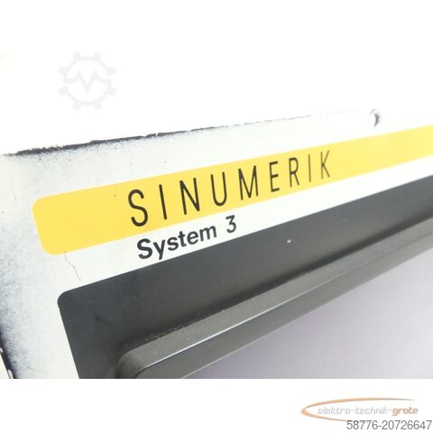 Componente Siemens Siemens SINUMERIK 548 025.9015.04 System 3 Bedientafel + Steuerung SN A1452596