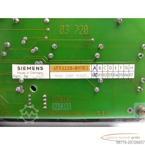 Componente Siemens Siemens SINUMERIK 6FX1118-8AD01 / 548 025.9004.01 Maschinensteuertafel 3 T