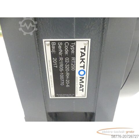 Component  Taktomat RT200 02-320-RH-20-6 Trommelkurvenrundtisch + SEW Motor --