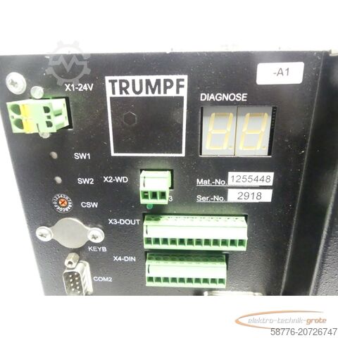 Trumpf component Trumpf 1255448 Industrial PC / Industrie PC SW V4.2 HW Index A3 SN: 2918