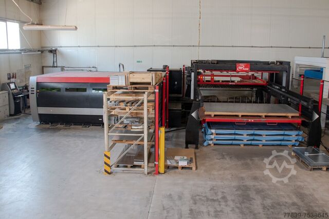 Lasersnijmachine met automatisering AMADA PROMECAM Fiber FLC3015AJ 2kW