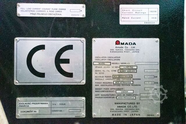 Lasersnijmachine met automatisering AMADA PROMECAM Fiber FLC3015AJ 2kW