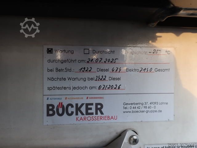 Reefer semitrailer Schmitz Cargobull SKO 24 Faltwand Carrier Vector 1550 Doppelstock