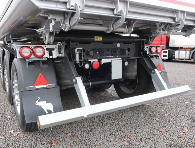 Tipper semitrailer Schmitz SKI 24 27,2m³ Alu Kasten Kunstoffboden Alcoa neu