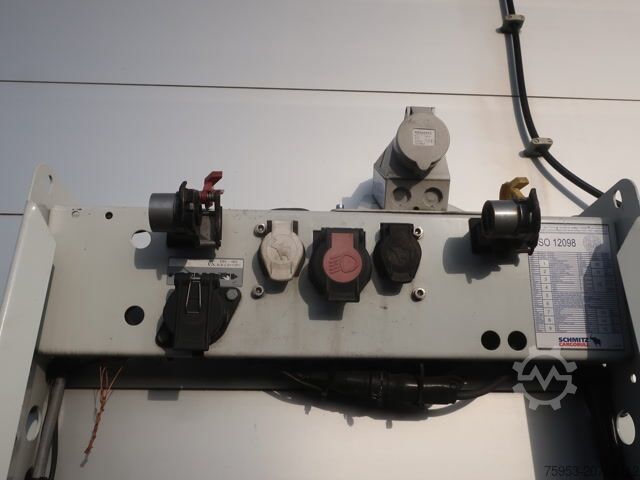 Open semitrailer with tarp Schmitz Cargobull SCS 24 Bordwandsider Ladebordwand LBW RSAB