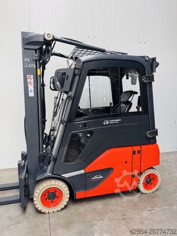 Electric 4-wheel forklift Linde E 16 P-02 EVO Triplex Kabine STVO
