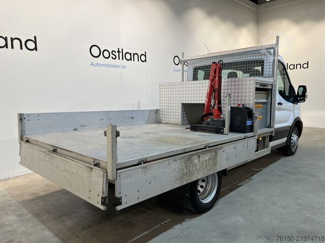 Pritschenwagen mit Kran Ford Transit 350 2.0 TDCI L2 Trend RWD Open Laadbak ...