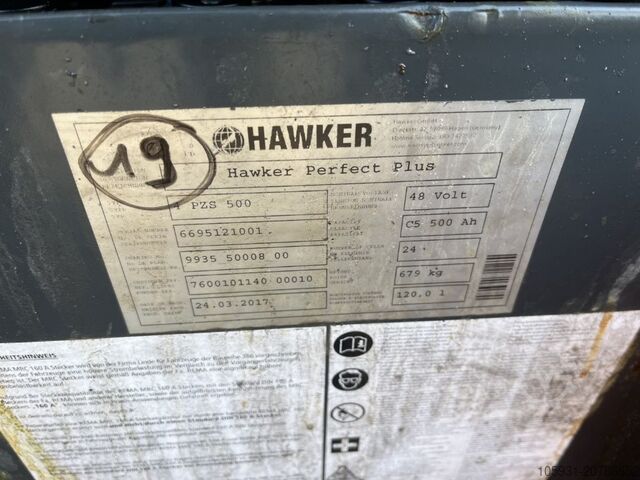 Electric 3-wheel forklift Linde E16C-02