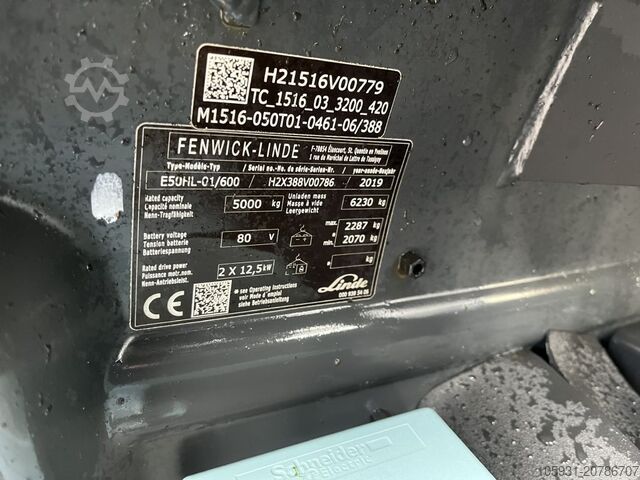 Carretilla eléctrica de 4 ruedas Linde E50HL-01/600