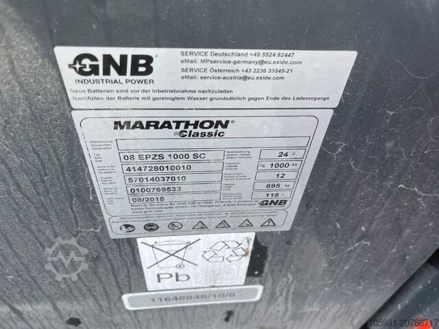 Electric 3-wheel forklift Linde E15-02