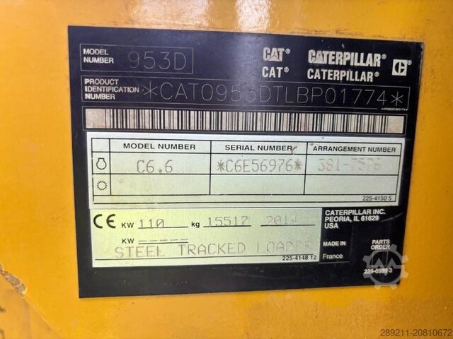 ładowarka gąsienicowa CAT 953 D
