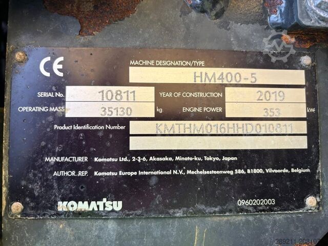 Wywrotka Komatsu HM 400-5