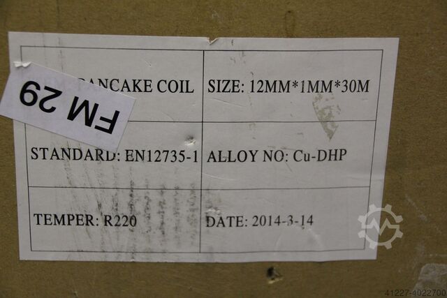 Koperen pijp unbekannt -12mm / 1mm