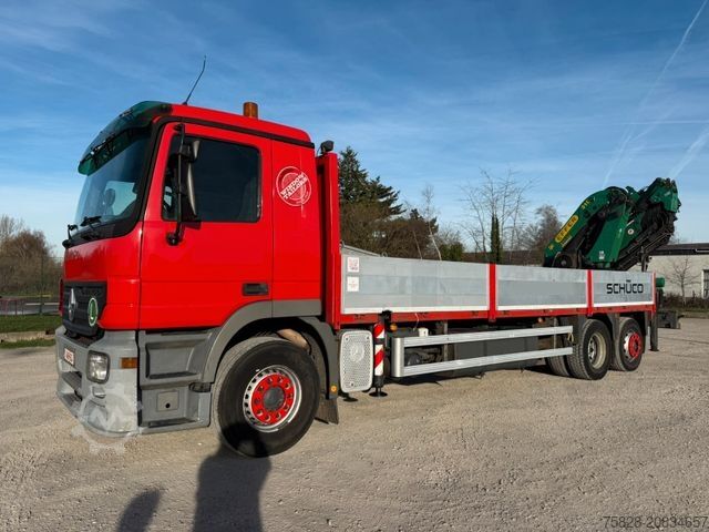 Flatbed truck MERCEDES-BENZ Actros 2541 / Kran Effer 310.11/6S + JIB 4S