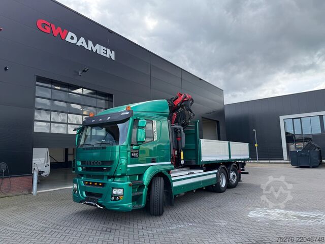 Wywrotka 3-stronna Iveco Stralis 500 6x2 3 Way tipper Fassi 365+Flyjib ,...