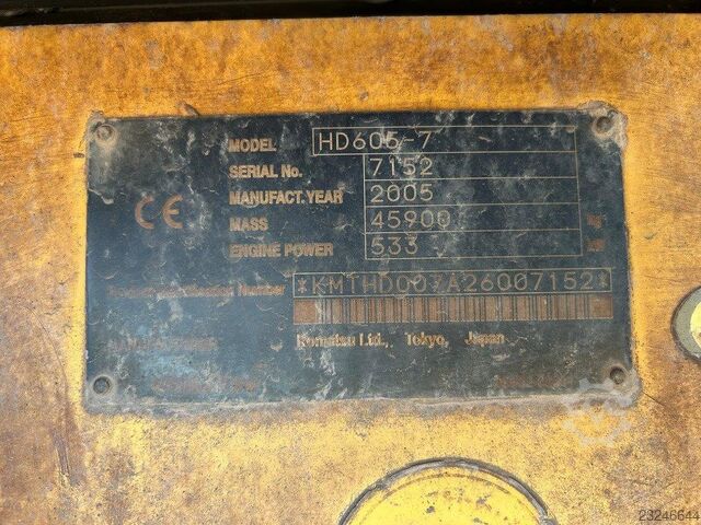 Komatsu HD605-7 Komatsu HD605-7