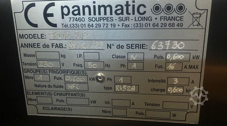 Konditoriskab med 2 døre 400x600 PANIMATIC TR 24