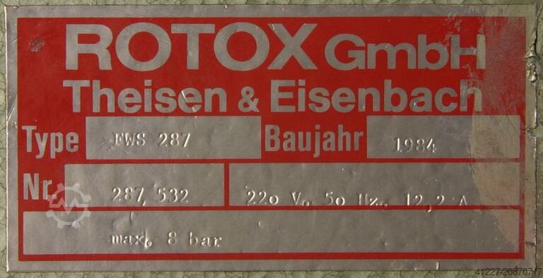 Water slot milling machine Rotox FWS287