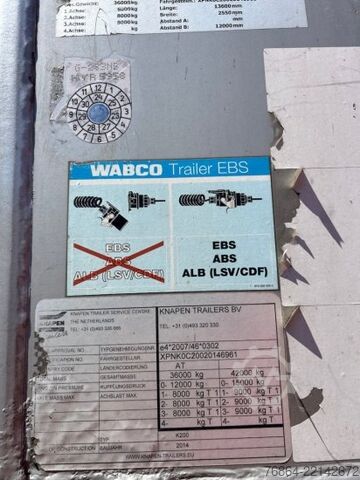 Oplegger met walking floor KNAPEN K200 SCHUBBODEN, ROLLPLANE, ALUFELGEN,  10MM ALU-BODEN, SAF-ACHSEN, LIFTACHSE