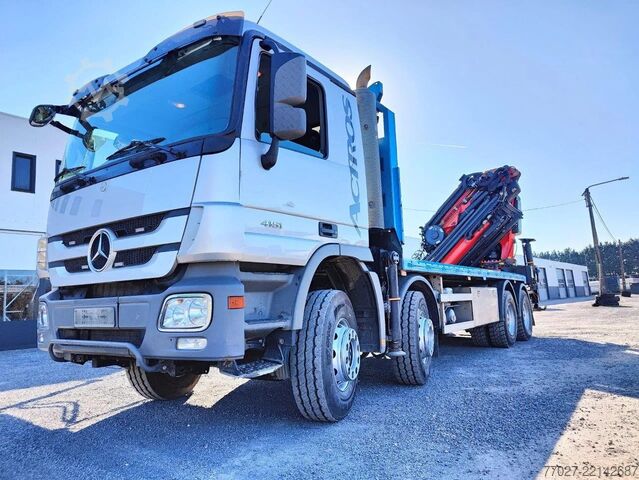 Laadplatform Mercedes-Benz Actros 4151 V8 8x4 roofcrane / dachdecker Palfi...
