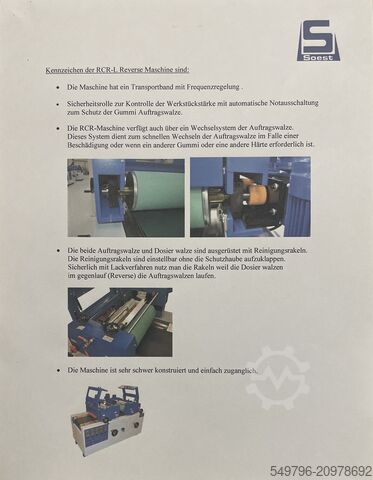 Linka na výrobu parket SOEST Oberflächenlinie neuwertig RCR-400-L Reserve & VP-400-1B-2P-2B