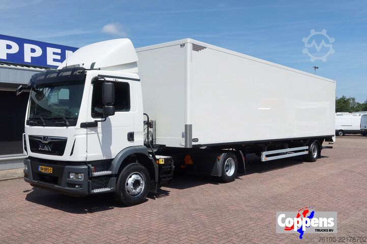 Standaard-SZM MAN TGM 15.290 Trekker + Heiwo city trailer geisole...