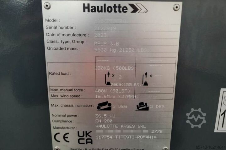 Leddelt teleskopisk arbejdsplatform Haulotte HA20RTJ Pro Valid inspection, *Guarantee! 20.6 m W