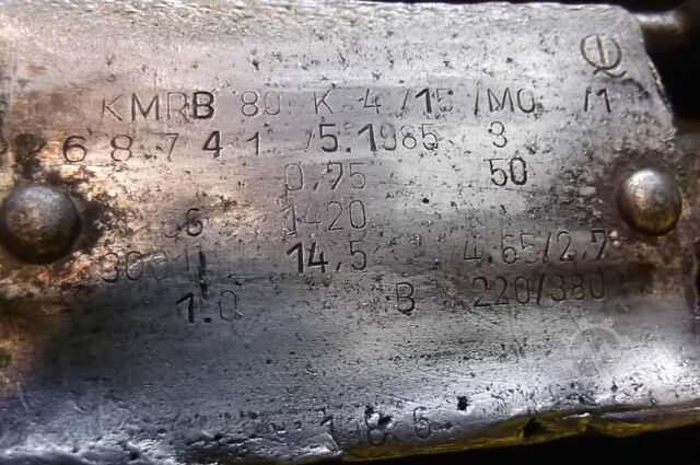 Elektromotor 0,75 kW 1420 U/min VEM KMEB80K4/15/MO
