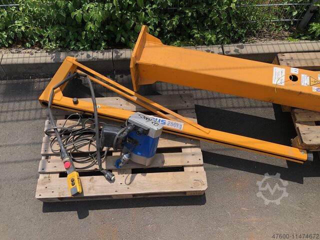 Saeulenschwenkkran Slewing crane Chain hoist ABUS Kran Drehkran Hallenkran 2m 250KG LS 250Kg 0,25t L 2m H 3,9m