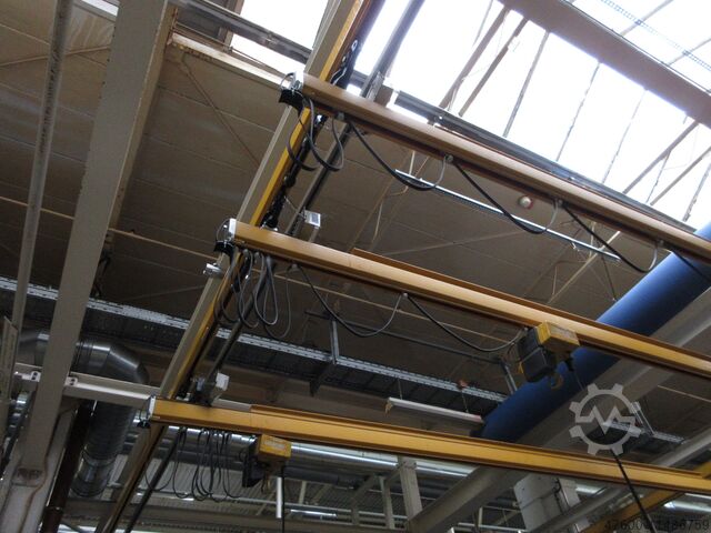 Guindaste de cobertura Guindaste de interior Guindaste de pista Demag - Portalkran KBK 125KG Kettenzug KBK 2 II KBK2 33x6,5m 4x 125Kg + Zubehör