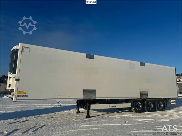 Krone kastoplegger met Thermo King-unit Krone box semi-trailer with Thermo King unit