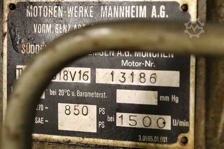 Stroomgenerator 730 kVA MWM/Piller NKTB 4-1158