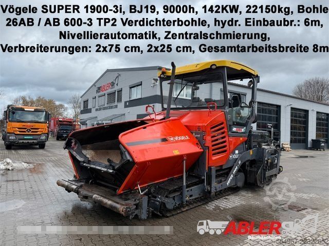Εργοστάσιο ανάμειξης ασφάλτου VÖGELE Super 1900-3i AB600-3TP2 Bohle 6m bis 8m ZSA